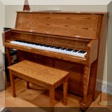 M01. J. Pramberger Signature Series upright piano. Model PV-118S  